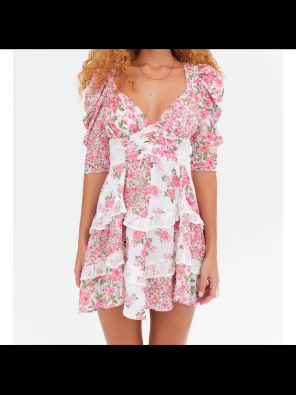 For Love & Lemons Rosalyn Dress in XL